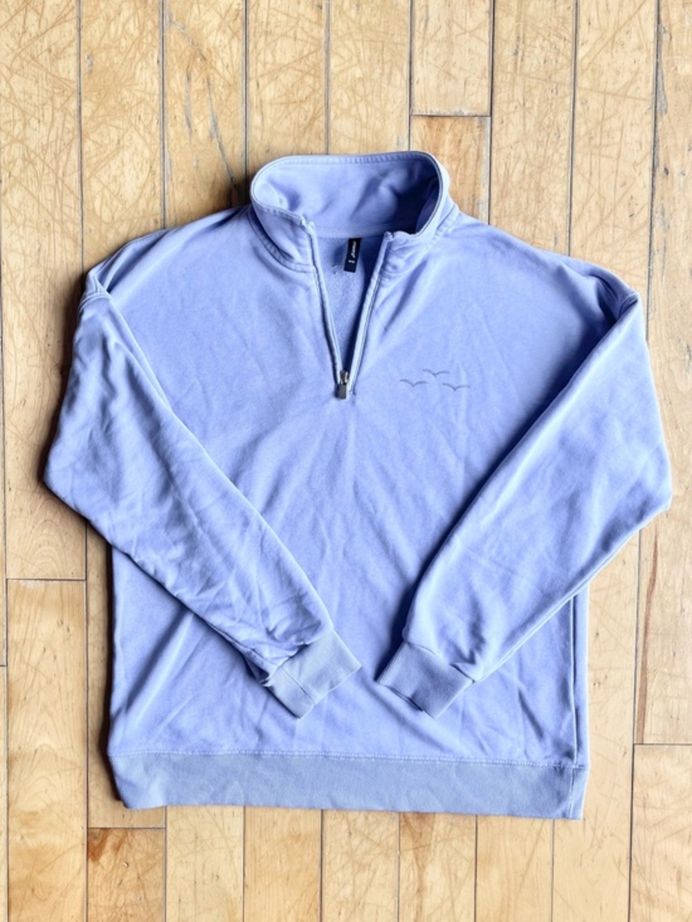 LazyPants Lavender Half-Zip Relaxed Lounge Sweatshirt Size Medium